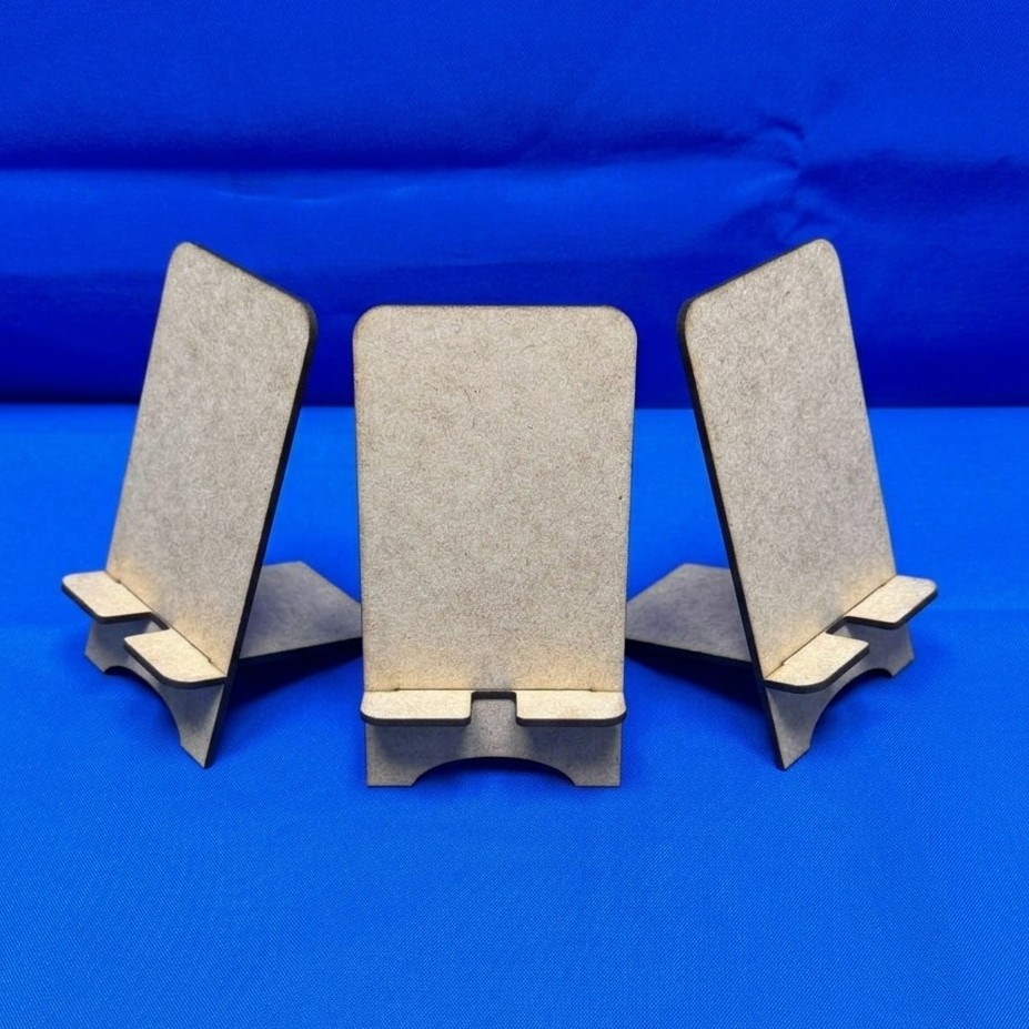 Kit 3 Porta Celular MDF, Suporte para Celular, Tamanho 15x8cm, MDF 3mm.