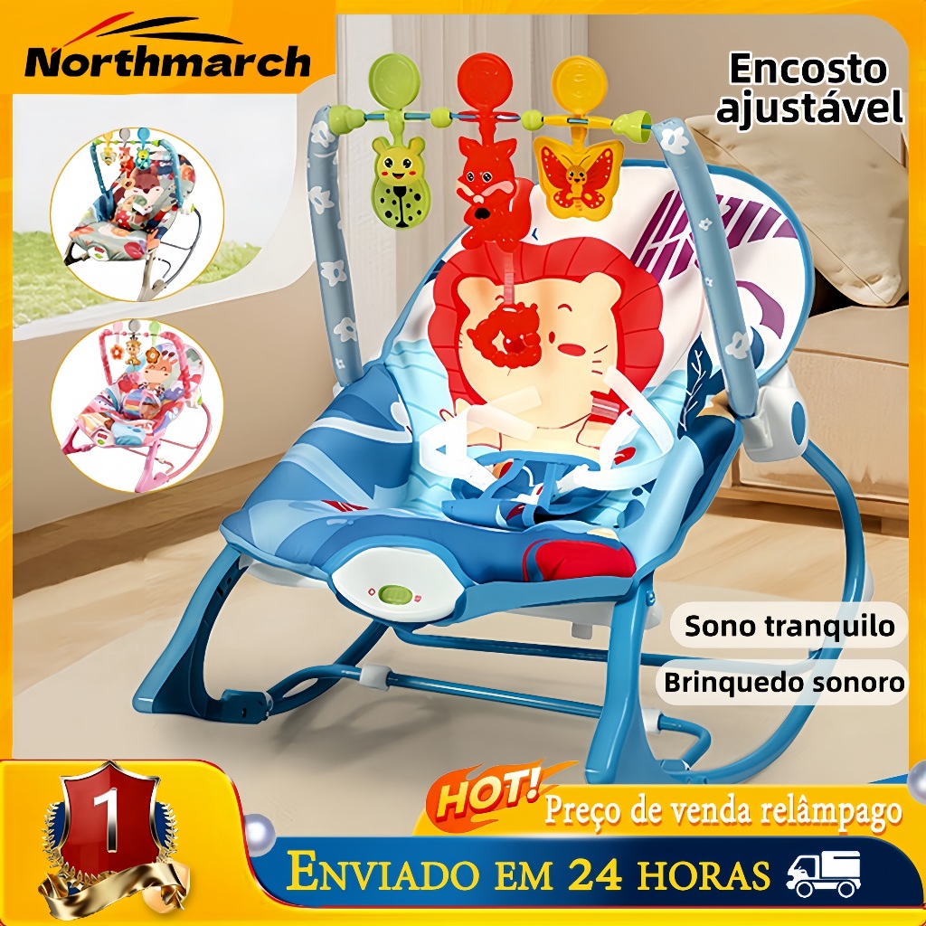 Cadeira De Balanço Para Bebê Cadeira Reclinável Para Bebê Cadeira de Descanso e Balanço