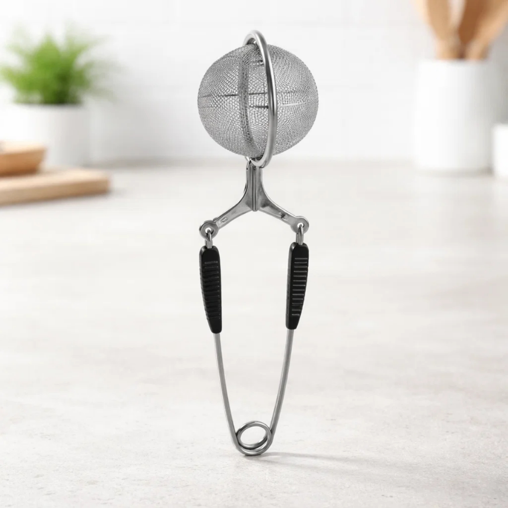 Infusor de Chá Inox Oikos Filtro Ervas Reutilizável Coador Chá Bola Inox Premium