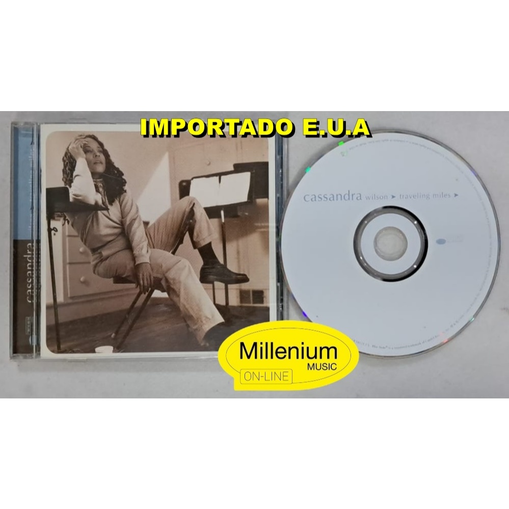 CD Cassandra Wilson  Traveling Miles 1999 Importado E.U.A Original Gravadora Colecionador Ótimo Estado