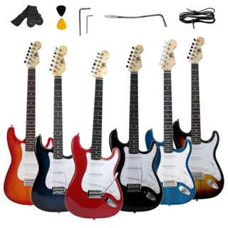 Guitarra Elétrica Stratocaster Konig 6 Cordas P10 para o amplificador em Oferta na Shopee