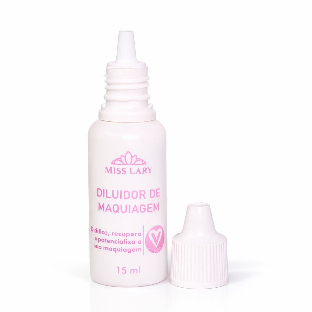 DILUIDOR DE MAQUIAGEM MISS LARY 15ml Recupera Potencializa Prolonga Make em Oferta na Shopee
