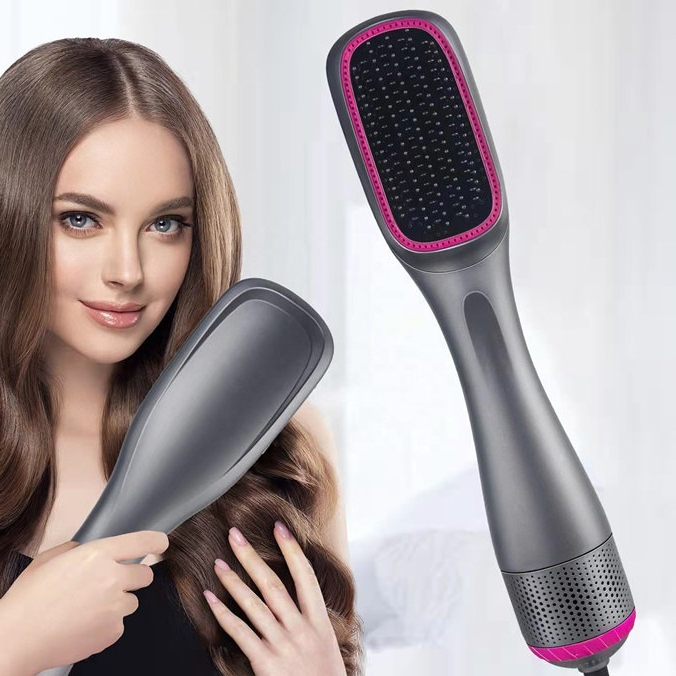 Escova Secadora 3 Em 1 Seca Alisa E Modela O Cabelo 1000W 110V / 220V