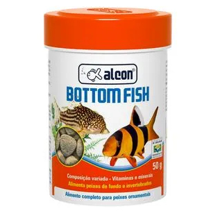 Ração Alcon Bottom Fish para Peixes de Fundo | Alimento em Pastilhas para Cascudo Corydora Botia