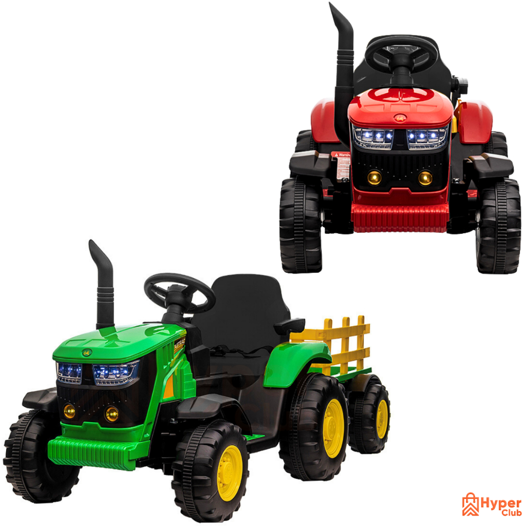 Trator Elétrico Infantil 12V 30kg Controle Remoto Carrinho Elétrico