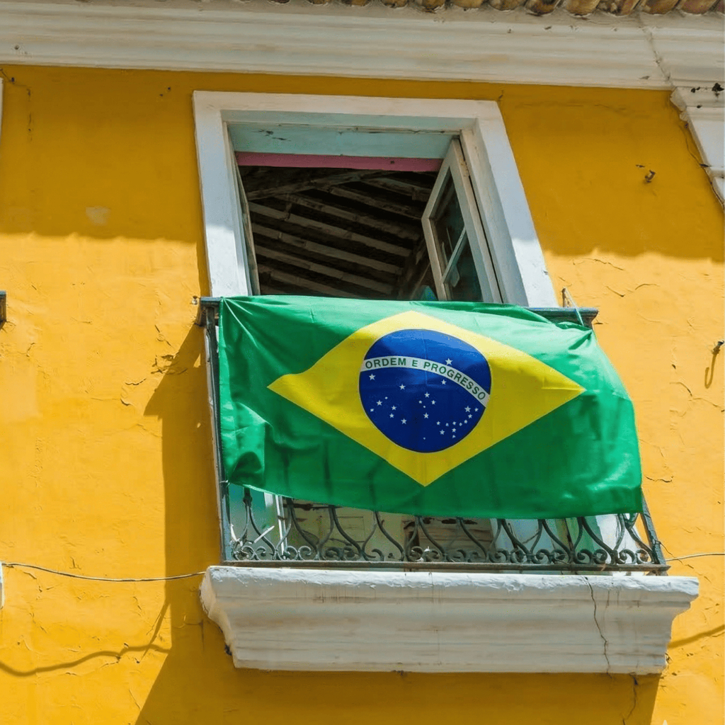 Bandeira Do Brasil Em Poliéster 1,30mx90cm Copa Do Mundo