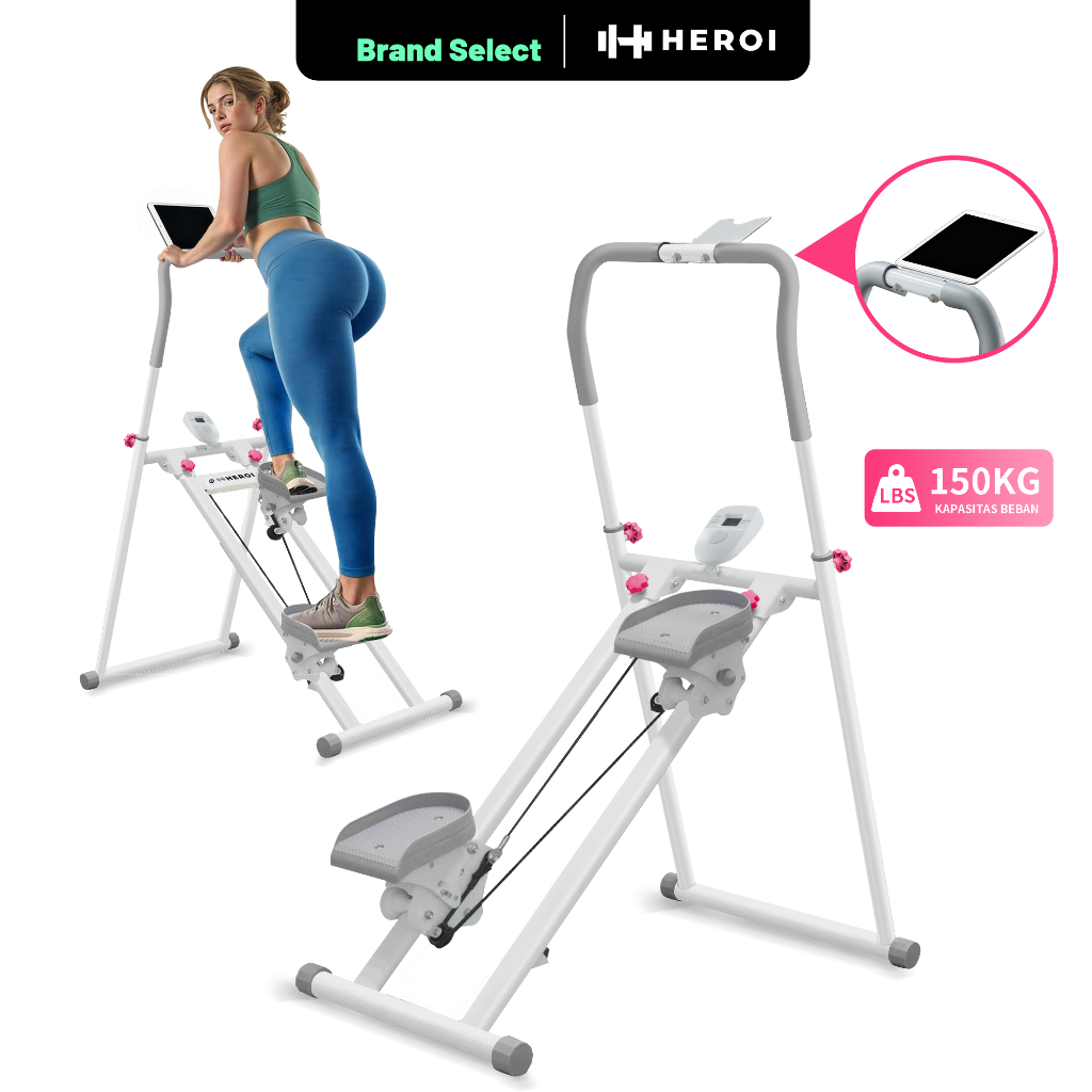 HEROI Academia equipamentos-Para Casa, Simulador de escada, Modeladora de Glúteos, Suporta 150kg