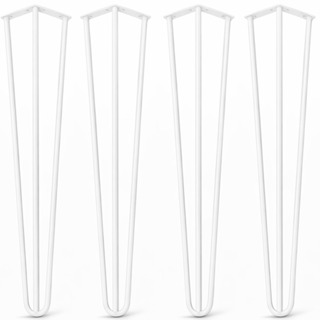 Kit 4 Pés Aço Maciço 80cm Branco Pintura Epóxi Mesa Aparador em Oferta na Shopee