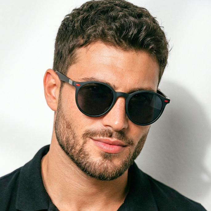 Óculos de Sol Bali Redondo Premium Funk Steampunk Retrô Clássico Oldstyle uv400 Feminino Masculino
