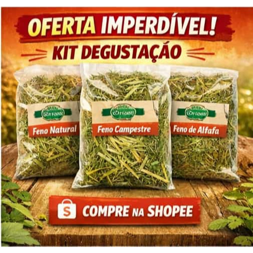 Kit degustação com 8 fenos com ervas 100g cada