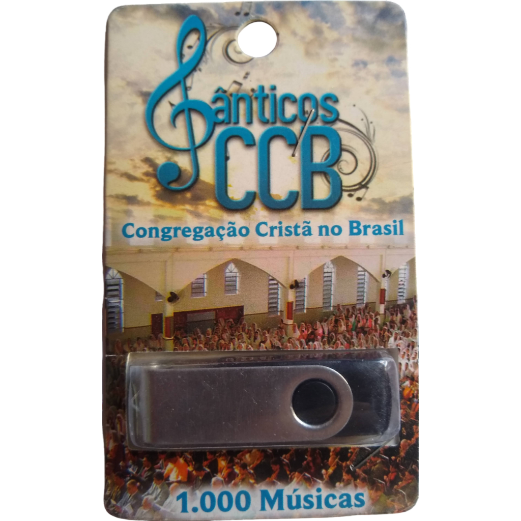 PENDRAIVER HINOS AVULSOS CCB + 1.000 COM HINARIO 05 CANTADO