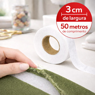 Bainha Mágica Termocolante Dupla Face 3cm X 50 Metros Barra Fácil em Oferta na Shopee