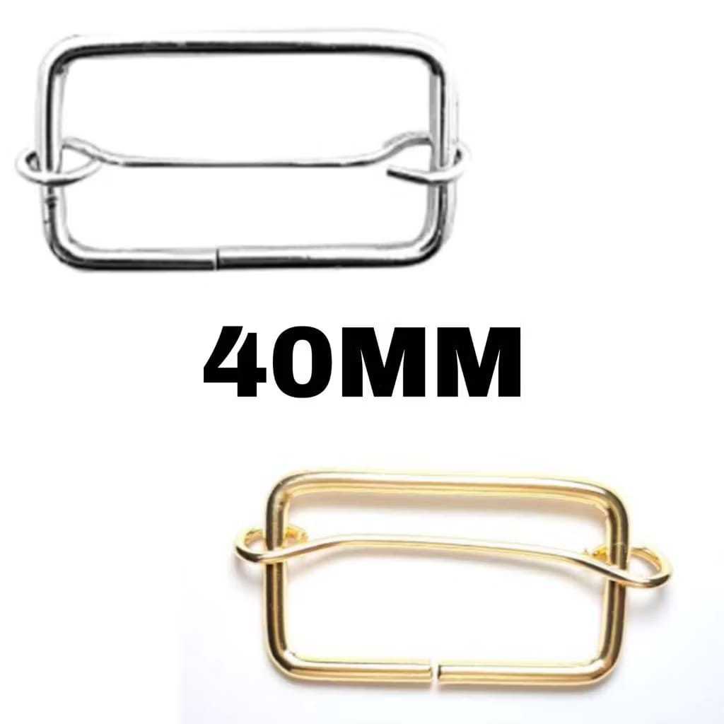 Kit 10 Unidades Regulador 40mm Niquelado / Dourado Passador Bolsas Mochilas Ferro