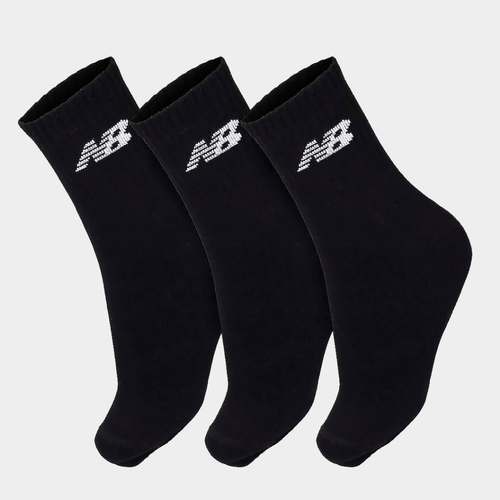 Meia Cano Alto Unissex Algodao Kit 3 Pares Lifestyle New Balance NB32A