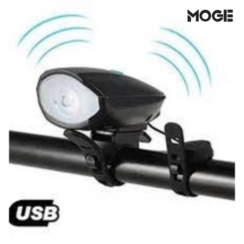 Farol para Bicicleta com Buzina 140dB | LED Cree XPG | A Pilha | 3 Modos | Resistente à Água