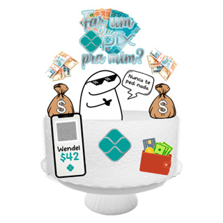 Topo Topper para Bolo Personalizado Pix (LEIA A DESCRIÇÃO) em Oferta na Shopee