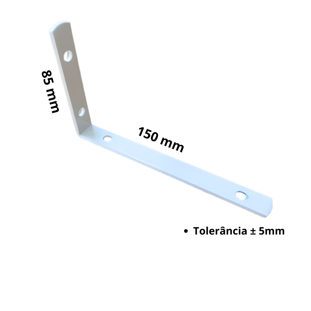 Detalhes do Kit 10 peças de Suportes de 15 cm para Prateleiras + Kit Instalação