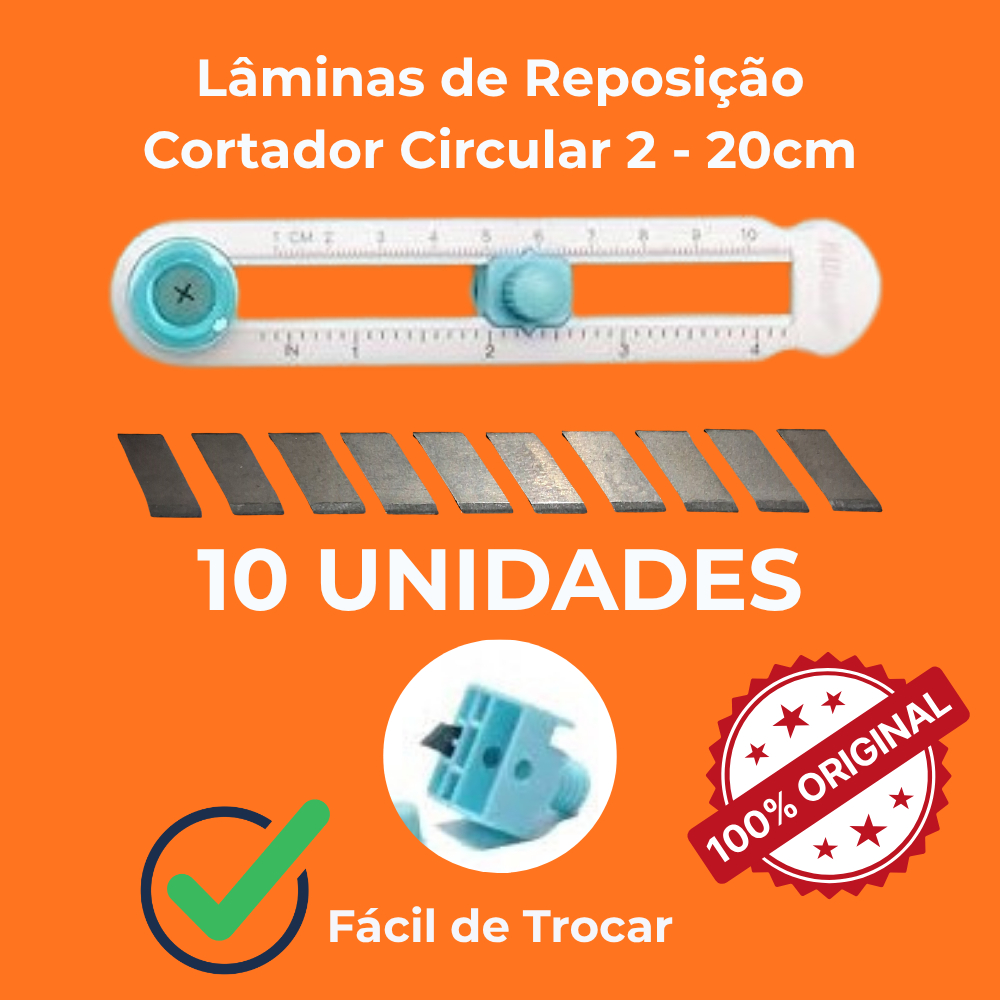 Reposição de lâmina para Cortador Circular 2-20 cm