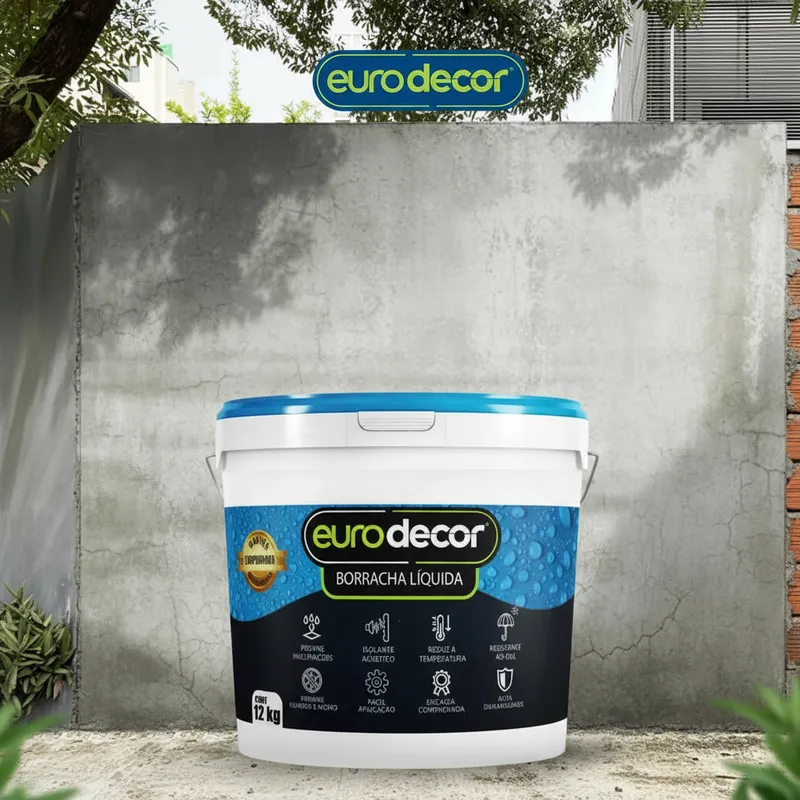 Borracha liquida18kg e 12kg Impermeabilizante Tinta Emborrachada Flexível Eurodecor