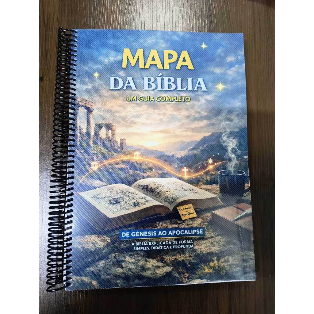 Mapa Panorama Bíblico 2026 de Estudo Completo 234 páginas Gênesis a Apocalipse A a Z - Apostila A4