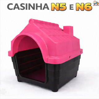 Casinha N5 e N6 Cachorro Pequeno/Médios Casa  Pet Com Proteção Raios UV | ENVIO RÁPIDO em Oferta na Shopee