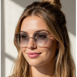 Óculos de Sol Capri Feminino Quadrado Grande Premium Clássico Blogueira Com Case uv400 em Oferta na Shopee