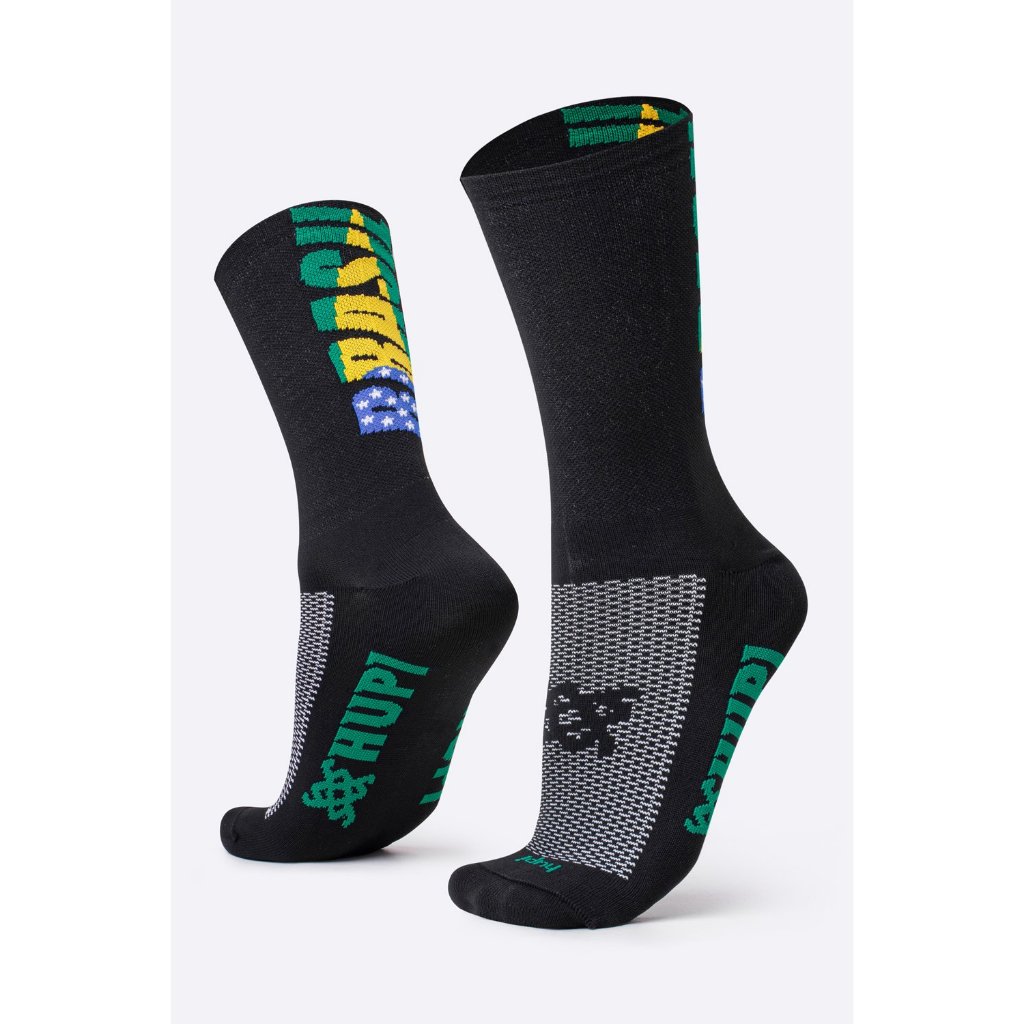 Meia HUPI Brasil 5.0 Preto