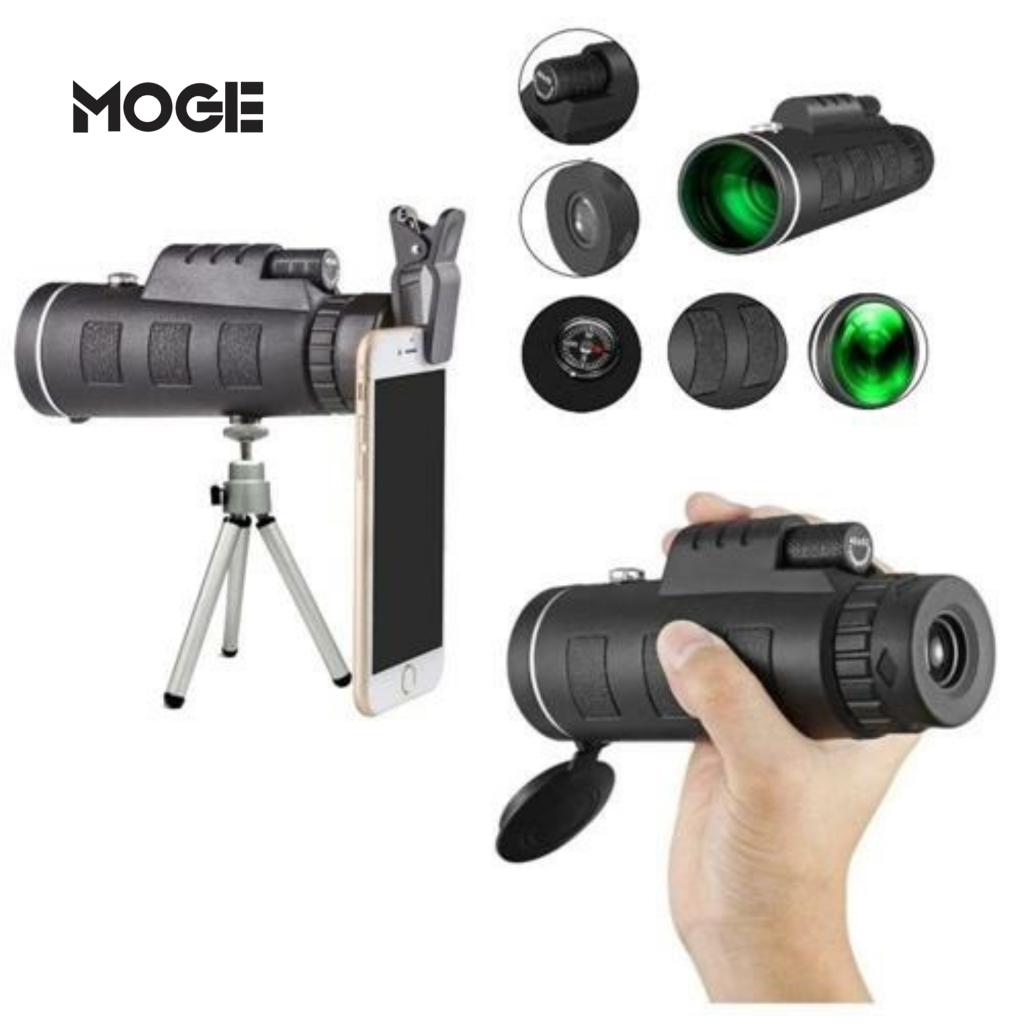 Luneta Monóculo Telescópio Lelong LE-2056 40x60 | Com Tripé e Suporte para Celular
