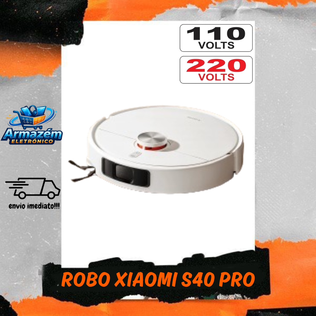 Aspirador Xiaomi Mi Robot Vacuum S40 Pro OV71GL / Bivolt - Branco ( LER DESCRIÇÃO! )