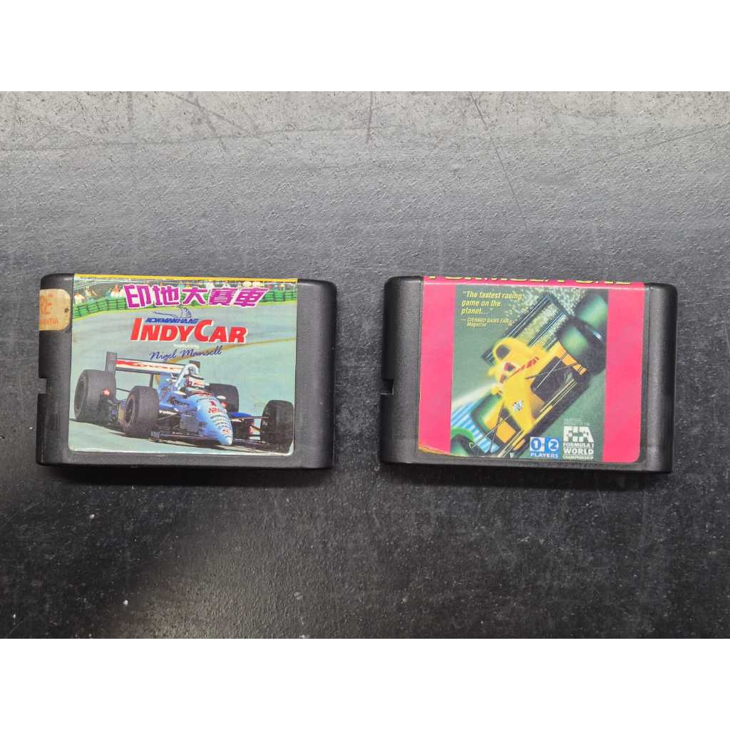2 Jogos para Mega Drive - Indy Car Nigel Mansell e Formula One