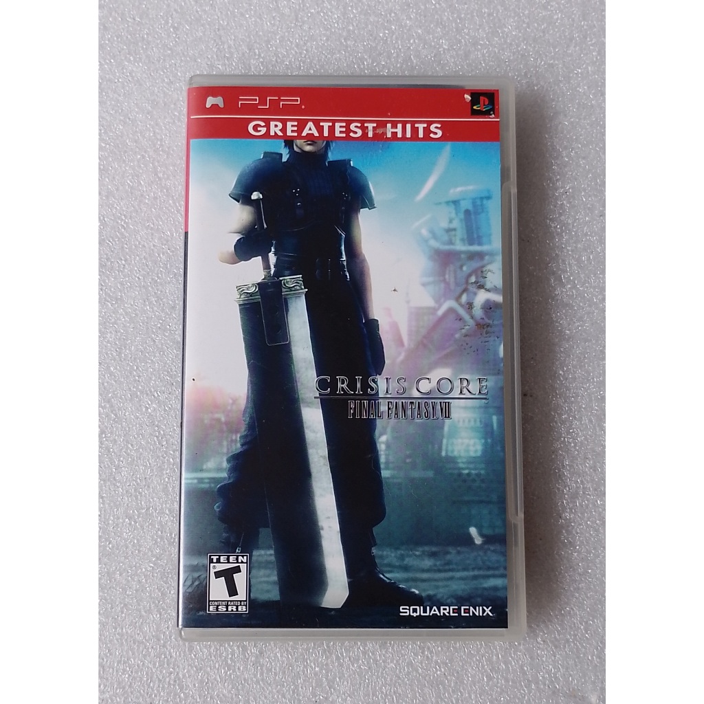 Case, Manual, encarte e folhetos originais - Final Fantasy VII - Crisis Core - PSP