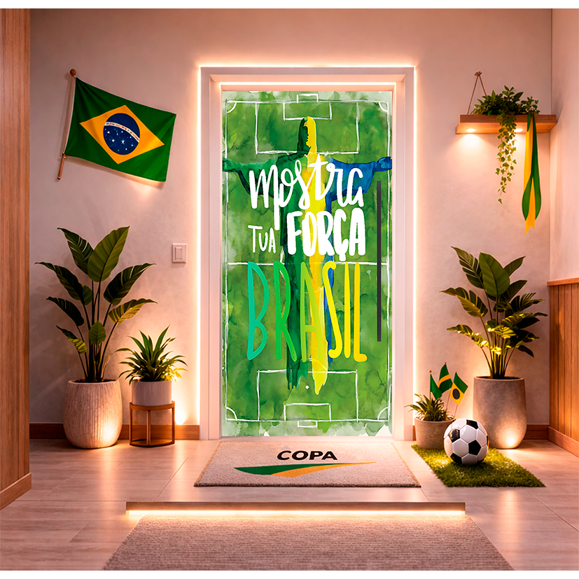 Lançamento 2026 Capa Veste Porta Copa Do Mundo Brasil Em Tecido Sublimado Variedade De Modelos