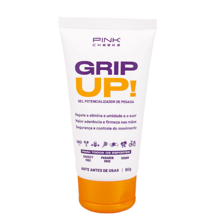 Grip Up! Gel Potencializador de Pegada Lançamento PINK CHEEKS para maior firmeza nas mãos
