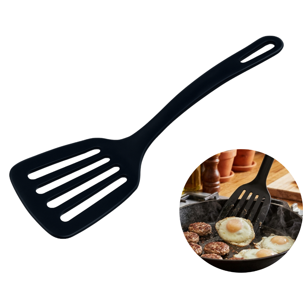 Espátula Chapeiro Fritura de Nylon (Para Alta Temperatura) Suporta Até 200°