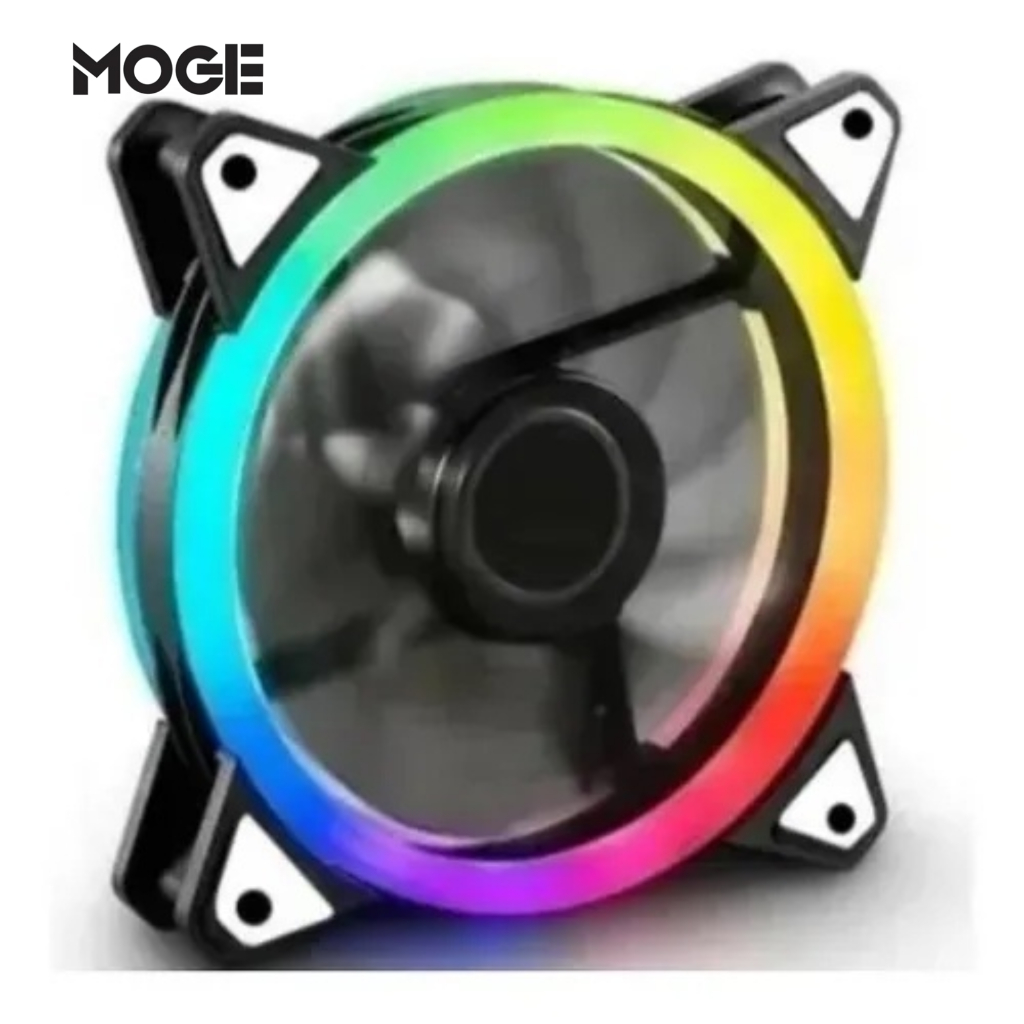 Cooler Fan 120mm Knup KP-VR307 | LED | 1500RPM | Silencioso | 3/4 Pinos | Gabinete CPU