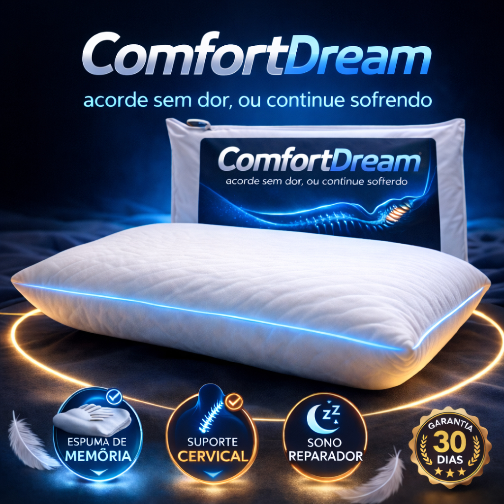 Travesseiro Viscoelástico NASA Anti Dor Coluna Pescoço  Antialérgico Comfort Premium