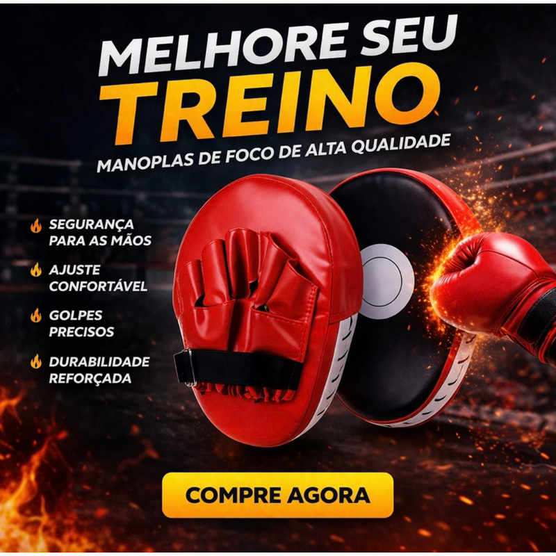 Manopla De Soco Boxe/Muay Thai- Aparador de soco Boxe/Muay Thai