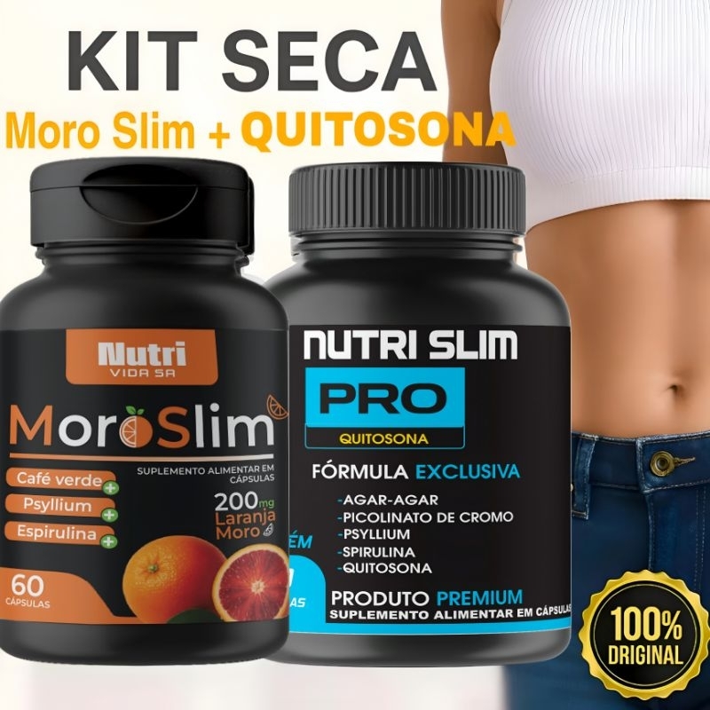 Kit 2 SLIM PRO emagrecedor forte e natural termogênico NUTRI VIDA SA