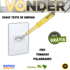 Chave Teste Tomadas Capacidade De 100V a 500V 140m Vonder Resistente Oferta Original