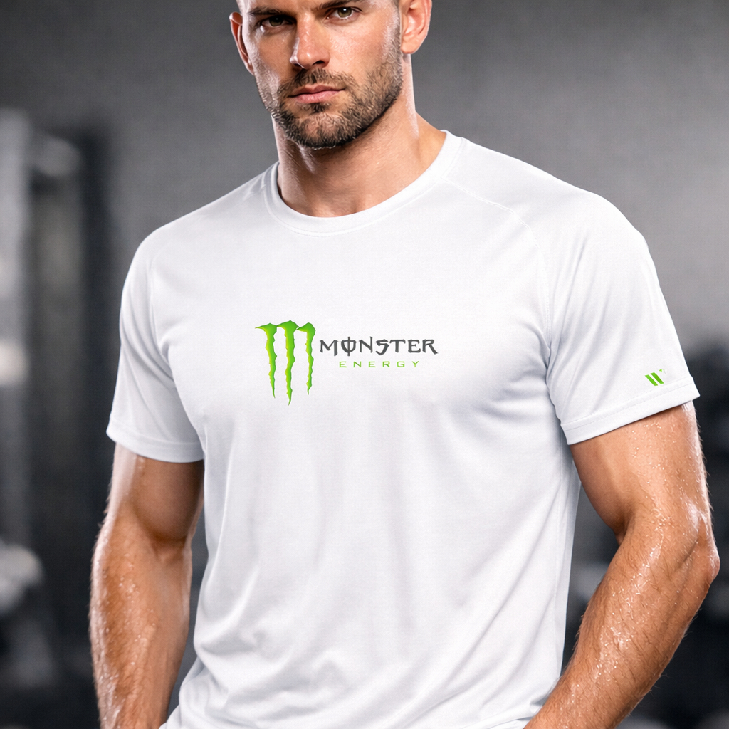 Camisa camiseta DRYFIT masculino MONSTER para treino academia esporte musculação Exercícios Estampada