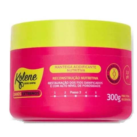 Manteiga Acidificante Kolene Danos Extremos 300g - Envio Rápido