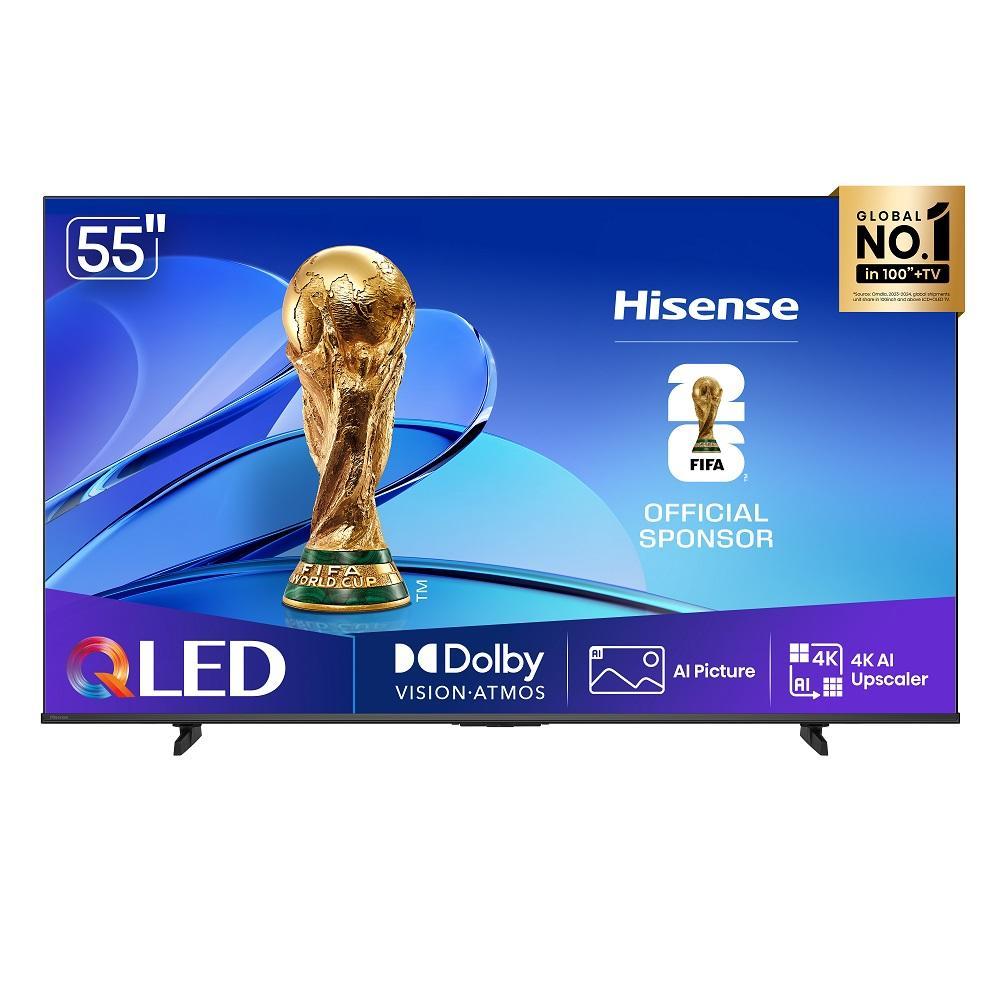 Smart Tv Hisense QLED 4K 55" 55q6qv Processador Ai Dolby Vision Hdr10+ Hlg Filmmaker Mode Dolby Gaming Dolby Atmos Alexa