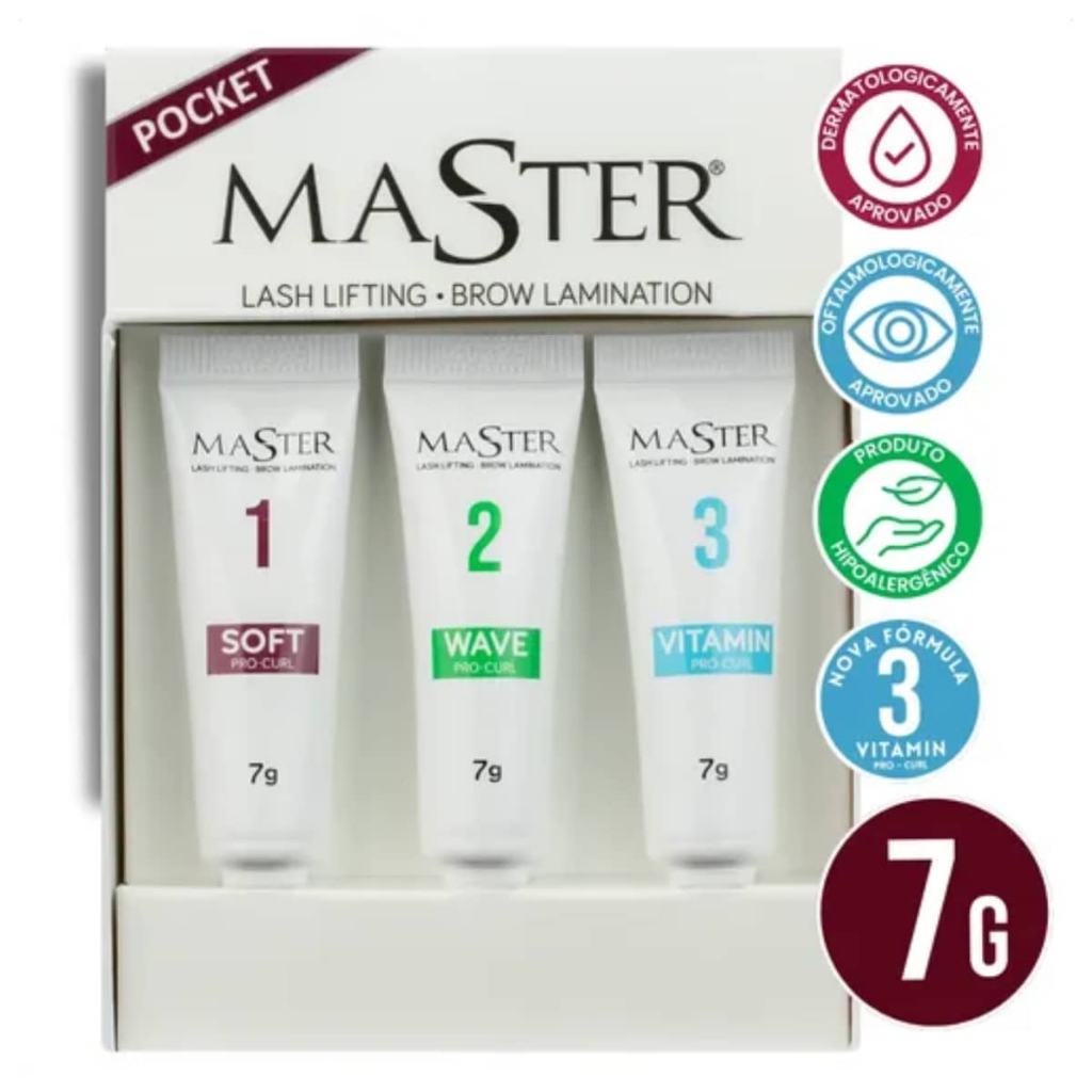 Kit Lash Lifting de Cílios e Brow Lamination Master Pocket
