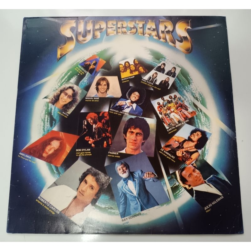 LP Superstars - Michael Jackson, Police, Pink Floyd, Bob Dylan, Em Ótimo Estado