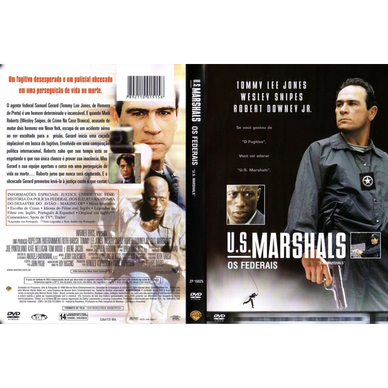 US Marshals Os Federais Tommy Lee Jones Wesley Snipes DUBLADO E LEGENDADO autorado fã made O agente federal Samuel Gerar