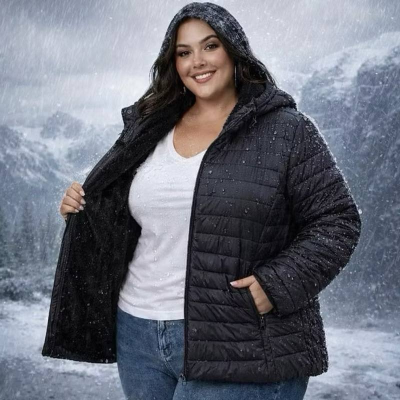 Jaqueta Bobojaco Plus Size Feminina Peluciada Lançamento Inverno 2026