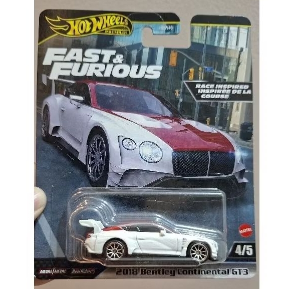Hot Wheels Premium Velozes e Furiosos 2018 Bentley Continental GT3