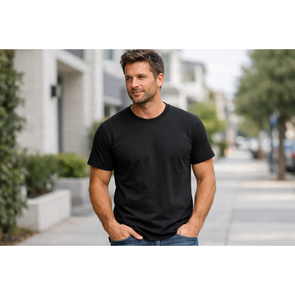 Camiseta Básica Preta  Unissex 100% Algodão Confortável-Caimento Perfeito-otima qualidade--masculino-feminino- justo