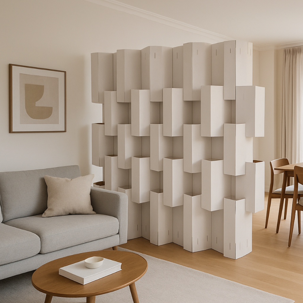 Kit Divisória De Ambientes Nicho Branca Decorativo Painel Personalizado e Resistente 1m²