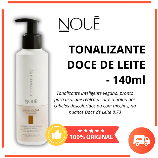 Nouê Tonalizante Couleurs Doce de Leite - 140ml 8.73 | Noue Cabelo Cor Uniforme Natural Brilho Intenso Castanho Claro